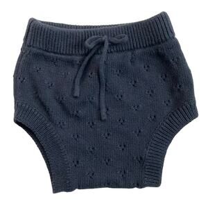 Jamie Kay NEW Soft Knit Pointelle Bloomers - Navy Blue - 6-12M